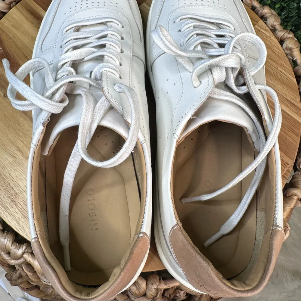 New in box Nisolo 100% leather x Anthropologie Beto go‎ to court sneaker
